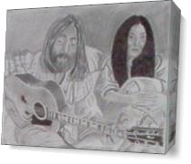 John And Yoko As Canvas