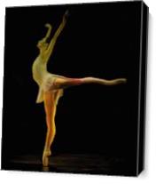 Ballet Dancer As Canvas