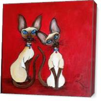 The Siamese Duo As Canvas