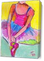 Mya Scribbled Ballerina - Gallery Wrap Plus
