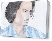 Johnny Depp As Canvas