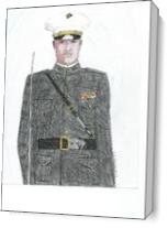 Marine Ind Dress Uniform As Canvas