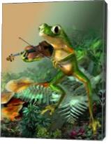 A Frog Fiddle Player - Gallery Wrap