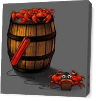 Crabs In A Barrel As Canvas