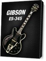 Black Gibson-es-345 - Gallery Wrap Plus