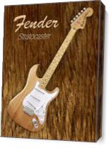 American Fender Stratocaster As Canvas