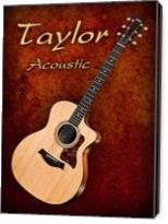 Wonderful Taylor Acoustic Guitar - Gallery Wrap