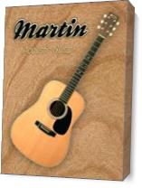 Wonderful Martin Acoustic Guitar As Canvas