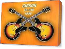 Double gibson-es-345  1959 - Gallery Wrap Plus
