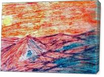 Sunset On Mars - Gallery Wrap