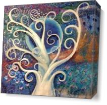 Winter Tree Of Life As Canvas
