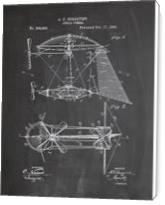 Steampunk Airship Patent Chalk - Standard Wrap