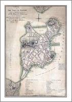 1775 Town Plan Of Boston Map - No-Wrap