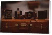 Four Vintage Cameras And A Suitcase - Standard Wrap