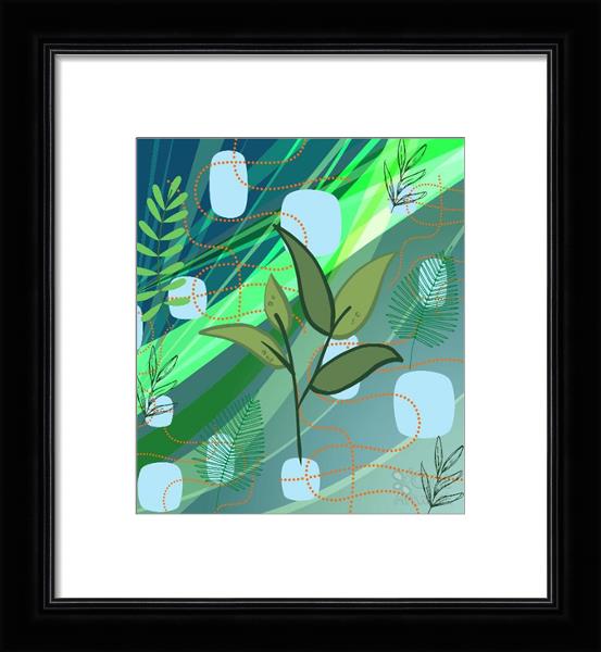 Green Leaves Abstract