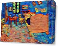 Van Gogh's Bedroom View 1 As Canvas