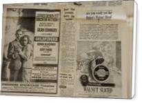 Vintage James Bond Newspaper Advertisement - Standard Wrap