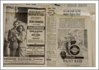 Vintage James Bond Newspaper Advertisement - No-Wrap