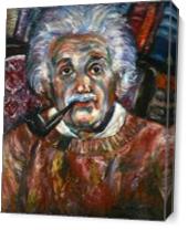 Albert Einstein As Canvas