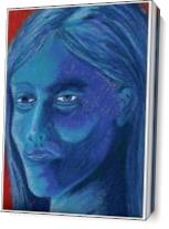 Blue Lady As Canvas
