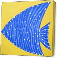 Blue Fish As Canvas