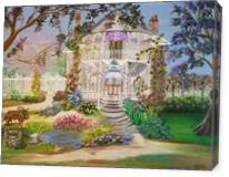 Suzy's Rendition Of Georgia Mansion - Gallery Wrap