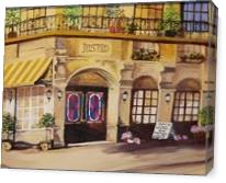 French Bistro On Corner - Gallery Wrap
