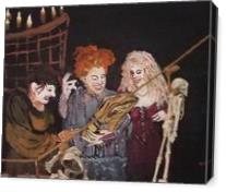 Halloween Fun.  The Sanderson Sisters - Gallery Wrap
