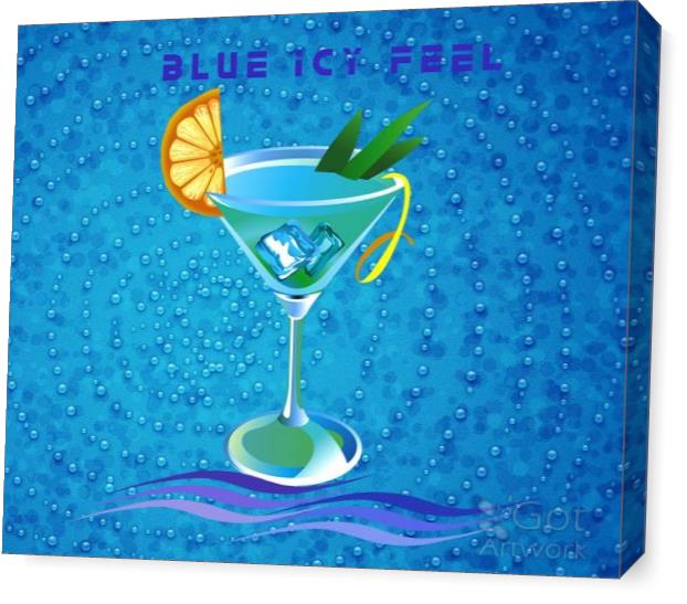 Blue Icy Feel Logo Template Original