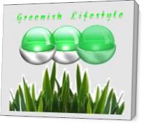Greenish Lifestyle Logo Template Original - Gallery Wrap