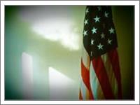 United States Flag With Window Light - No-Wrap