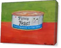 Catfood Warhol Style As Canvas