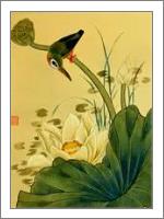 Bird On Lotus - No-Wrap