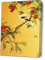 Bird On Lai Chi Tree As Canvas