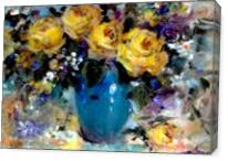 Bottle Of Roses - Gallery Wrap