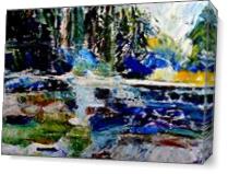 River And Forest As Canvas