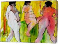 Three Nude Ladies - Gallery Wrap