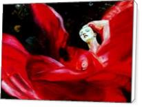 Lady In Red Silk - Standard Wrap