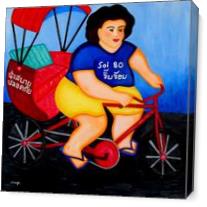 Taxi Lady As Canvas