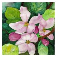Romantic Apple Blossom Soft Watercolors - No-Wrap