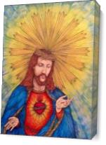 Sacred Heart Of Jesus Christ - Gallery Wrap Plus