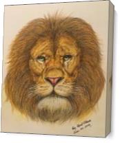 The Regal Lion Roar Of Freedom As Canvas