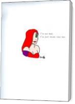 Jessica Rabbit_2017 Colored With Quote - Gallery Wrap