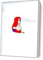 Jessica Rabbit_2017 Colored With Quote - Gallery Wrap Plus