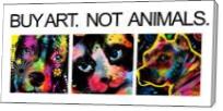 Buy Art Not Animals - Gallery Wrap