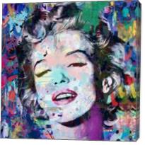 Marilyn_Monroe Blue - Gallery Wrap