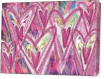 Pink Hearts - Gallery Wrap