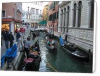 Gondolas On Venice Canal - Standard Wrap