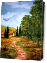 Country Road As Canvas