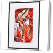 Abstract Red Petals As Canvas
